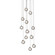 Champagne Bubbles LED Pendant in Polished Chrome (69|296501)