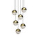 Grapes LED Pendant in Brass Finish (69|291514LRG)