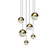 Grapes LED Pendant in Brass Finish (69|291514AST)