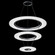 Arctic Rings LED Pendant in Bright Satin Aluminum (69|207516)