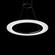 Arctic Rings LED Pendant in Satin Black (69|207125)