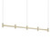 Systema Staccato LED Linear Pendant in Brass Finish (69|178514)