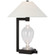 Phial LED Table Lamp in Clear Glass and Warm Iron and Dark Walnut (268|RB3090CGWIL)