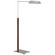 Copse LED Floor Lamp in Polished Nickel and Walnut (268|RB1005PNWA)