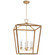 Darlana Wrapped LED Lantern in Polished Nickel and Natural Rattan (268|CHC5881PNNRT)