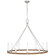 Darlana Wrapped LED Chandelier in Polished Nickel and Natural Rattan (268|CHC5874PNNRT)