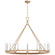 Darlana Wrapped LED Chandelier in Polished Nickel and Natural Rattan (268|CHC5874PNNRT)