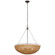 Clovis LED Chandelier in Aged Iron and Natural Wicker (268|CHC5637AINTW)