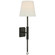 Griffin LED Wall Sconce in Bronze and Chocolate Leather (268|AL2006BZCHCL)