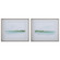 Green Ribbon Coast Framed Prints Set/2 in Gray Wood (52|32269)