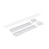 LED Linear Louver Accessory Set in Aluminum / White (167|NLUD2LOUVAW)
