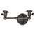 Revival Two Light Wall Sconce Hardware in Brass On Black (57|265187)