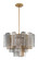 Addis Six Light Chandelier in Aged Brass (60|ADD306AGAU)