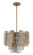 Addis Four Light Chandelier in Aged Brass (60|ADD300AGAU)