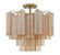 Addis Four Light Semi Flush Mount in Aged Brass (60|ADD300AGAMCEILING)