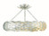 Broche Six Light Semi Flush Mount in Antique Silver (60|536SACEILING)