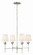 Broche Four Light Chandelier in Antique Silver (60|534SA)