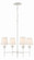 Broche Four Light Chandelier in Matte White (60|534MT)