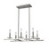 Verona Six Light Linear Chandelier in Brushed Nickel (224|20106LBN)