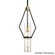 Raef One Light Pendant in Textured Bronze Brushed Brass (67|F6314TBZBBA)