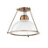 Glint One Light Semi Flush Mount in Patina Brass (67|C2115PBR)