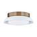 Arnie Two Light Flush Mount in Patina Brass (67|C2014PBRGWH)