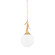 Victoria One Light Pendant in Vintage Gold Leaf (428|H812701SVGL)