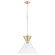 Beldar One Light Pendant in Aged Brass w/ Clear Glass (19|8119280)