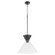 Beldar One Light Pendant in Matte Black|Clear Glass (19|8119259)
