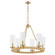 Lee Boulevard Six Light Chandelier in Aged Brass (19|661680)