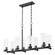 Mercier Eight Light Linear Chandelier in Matte Black (19|651859)