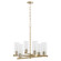 Mercier Six Light Chandelier in Aged Brass (19|641680)