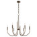 Summit Six Light Chandelier in Dark Brass (19|6223681)