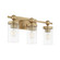 Lee Boulevard Three Light Vanity in Aged Brass (19|560380)