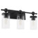 Lee Boulevard Three Light Vanity in Matte Black (19|560359)