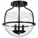 Amado Three Light Semi Flush Mount in Matte Black (72|607823)