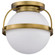 Lakeshore One Light Flush Mount in Natural Brass (72|607781)