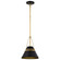 Adina One Light Pendant in Matte Black (72|607767)