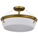 Rowen Four Light Semi Flush Mount in Natural Brass (72|607752)