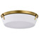 Rowen Four Light Flush Mount in Natural Brass (72|607751)