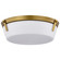 Rowen Three Light Flush Mount in Natural Brass (72|607750)