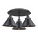 Ballston Urban Three Light Semi-Flush Mount in Matte Black (405|9163CBKM10BK)