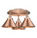 Ballston Urban Three Light Semi-Flush Mount in Antique Copper (405|9163CACM10AC)