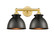 Edison Two Light Bath Vanity in Satin Gold (405|6162WSGM14BK)