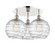 Downtown Urban Three Light Flush Mount in Polished Nickel (405|5163CPNG121310)