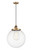 Franklin Restoration One Light Mini Pendant in Brushed Brass (405|201CSWBBG20214)