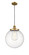 Franklin Restoration One Light Mini Pendant in Brushed Brass (405|201CBBG20414)