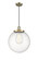 Franklin Restoration One Light Mini Pendant in Antique Brass (405|201CABG20414)