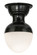 Huevo One Light Flushmount in Matte Black (57|144638)