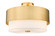Counterpoint Three Light Semi Flush Mount in Modern Gold (224|495SF18MGLD)